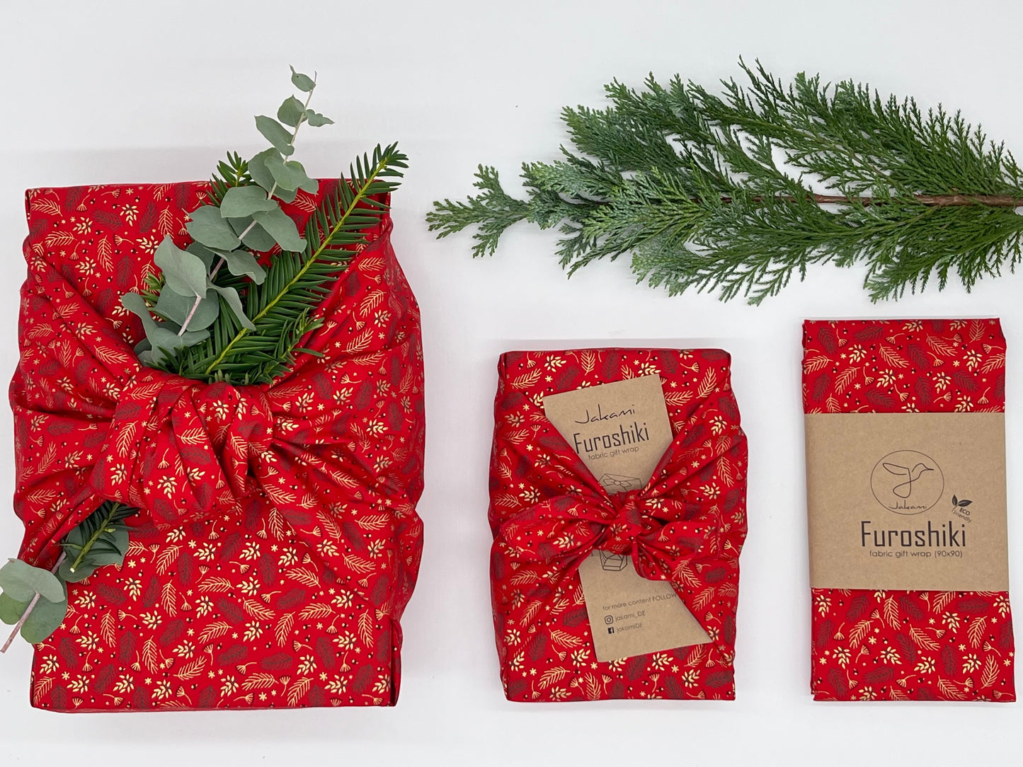 Furoshiki | Weihnachten Rot Gold