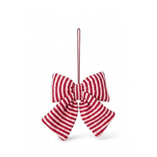 Weihnachtsschleife gestreift 15x14cm