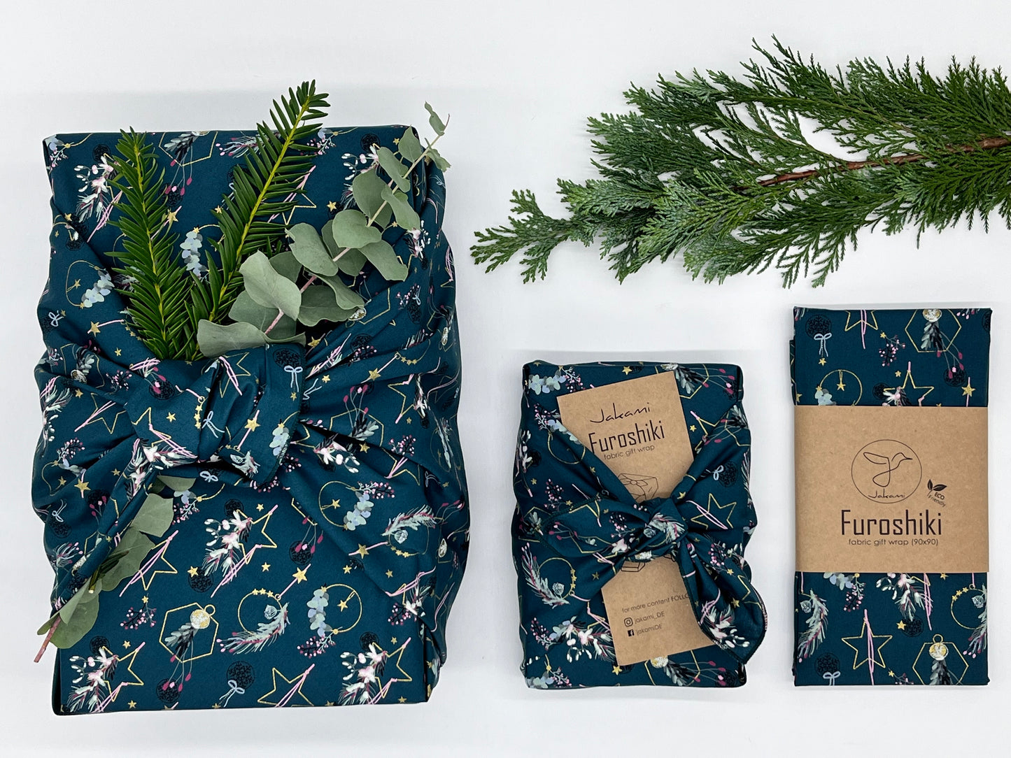 Furoshiki | Weihnachten Gold