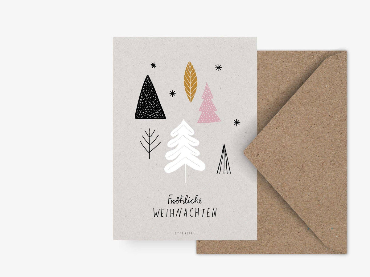 Postkarte / Fröhliche Weihnachten