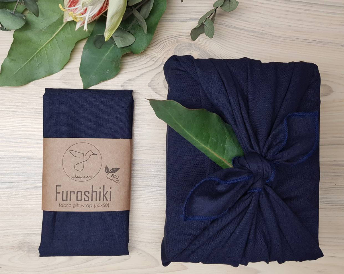 Furoshiki | Weihnachten Blau Tanne