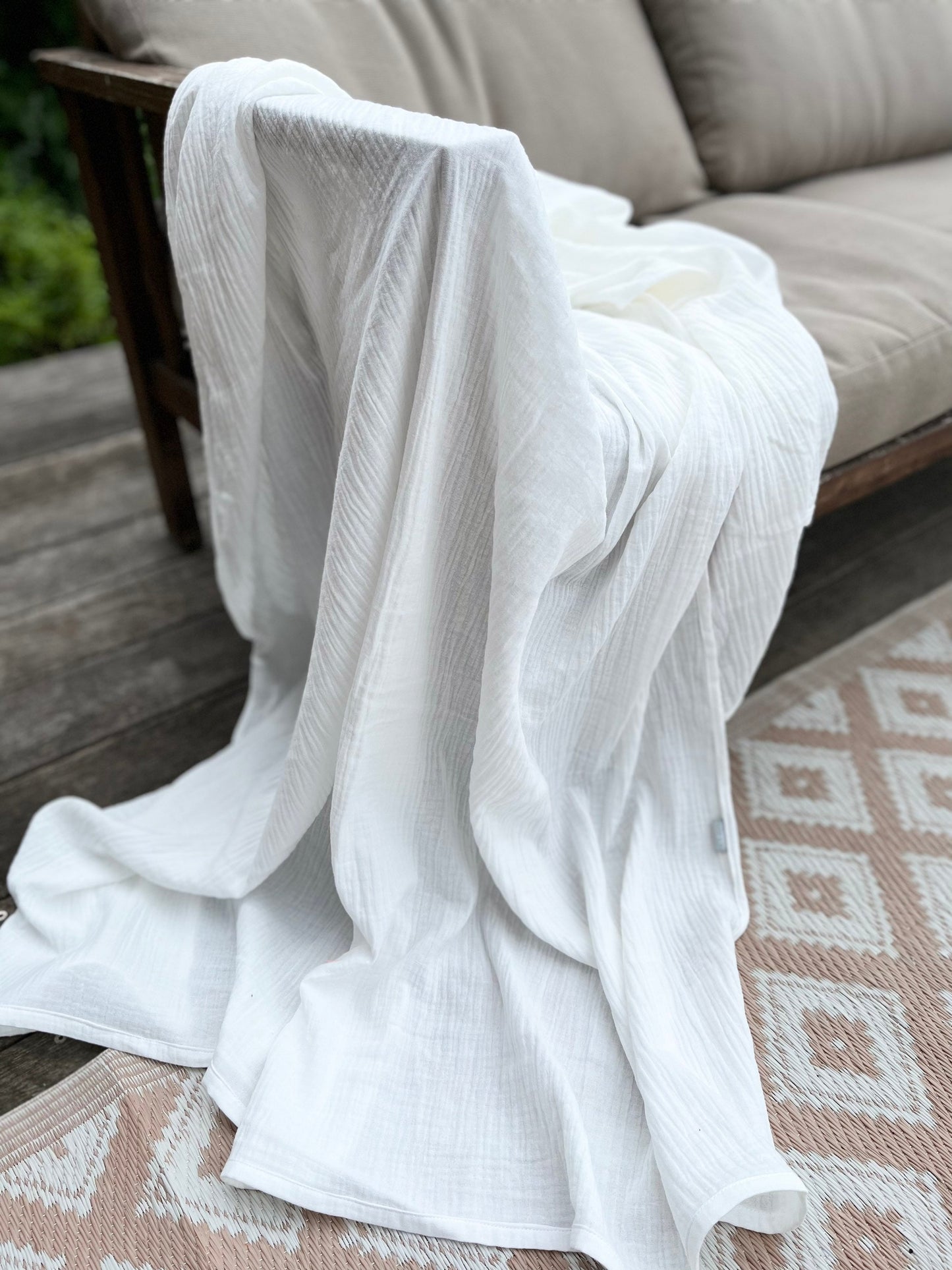 XXL Musselindecke | Tagesdecke | Bio Baumwolle | Babydecke