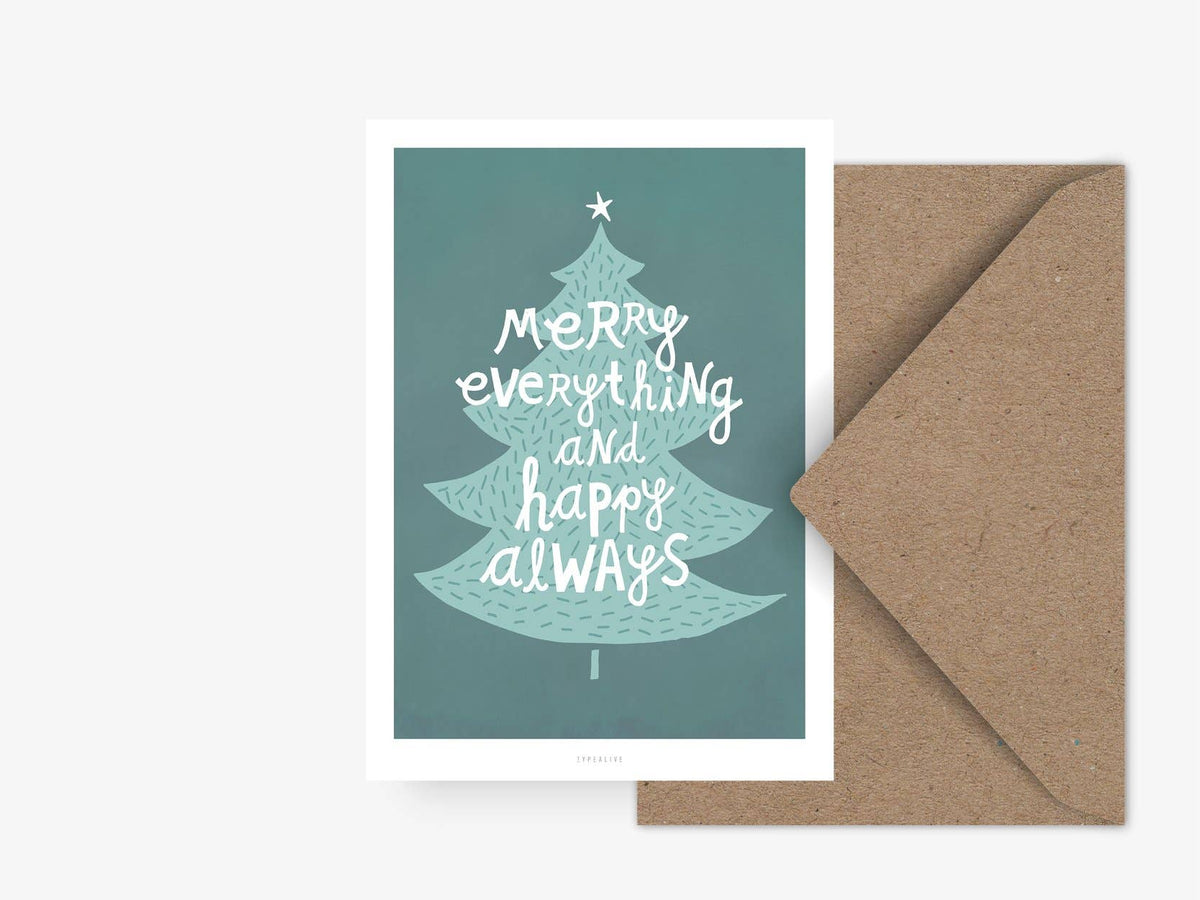 Postkarte / Merry everything