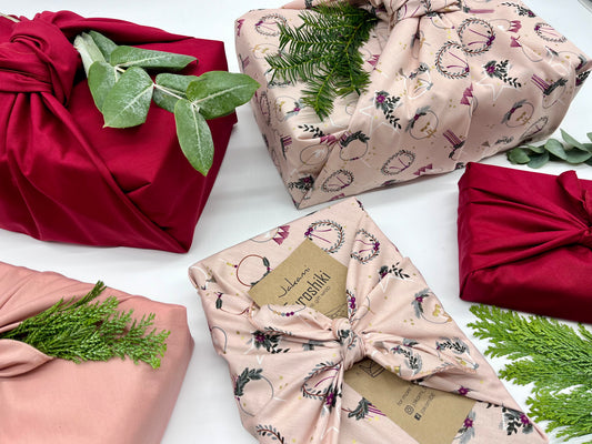 Furoshiki  | Weihnachten Rosé