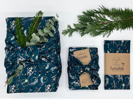Furoshiki  | Weihnachten Gold