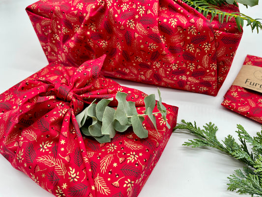 Furoshiki  | Weihnachten Rot Gold