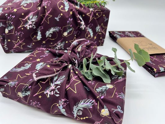 Furoshiki  | Weihnachten Gold