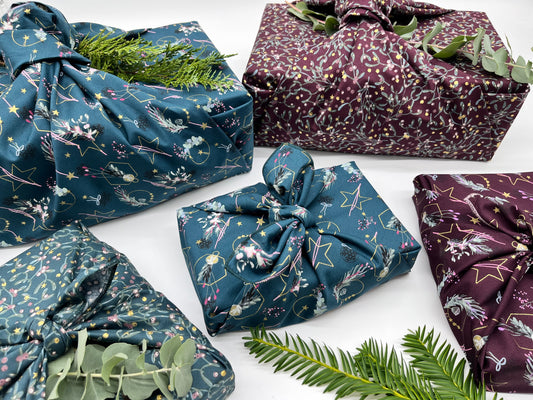 Furoshiki  | Weihnachten Gold