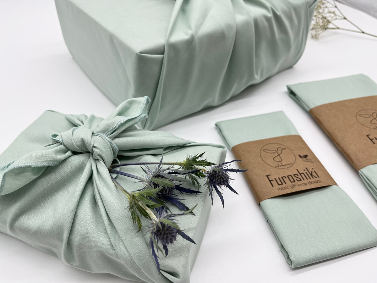 Furoshiki  | Weihnachten Blau Reh