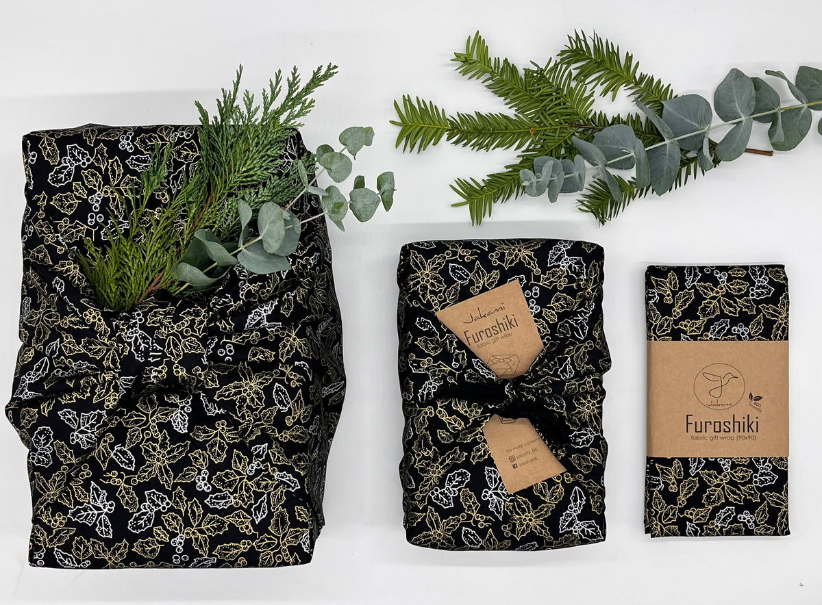 Furoshiki  | Weihnachten Schwarz Weiß