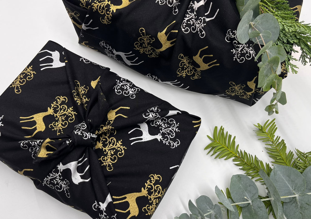 Furoshiki  | Weihnachten Schwarz Weiß